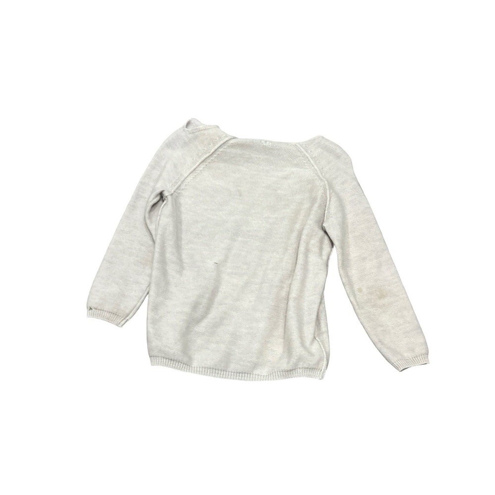Sonia Rykiel Girl's   6 Sweater Wool Pullover Jumper Bow Gray Are You Dreaming - Picture 9 of 15